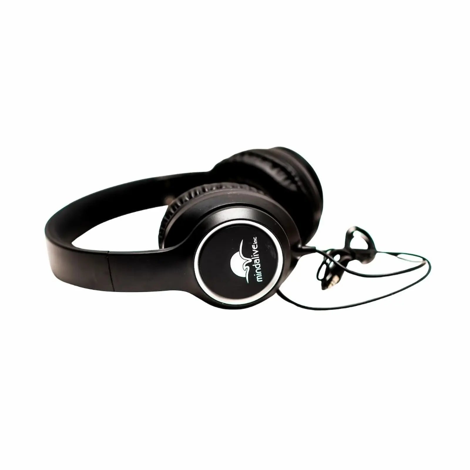 MindAlive over-ear headphones included with the DAVID Delight Pro shown on a white background.