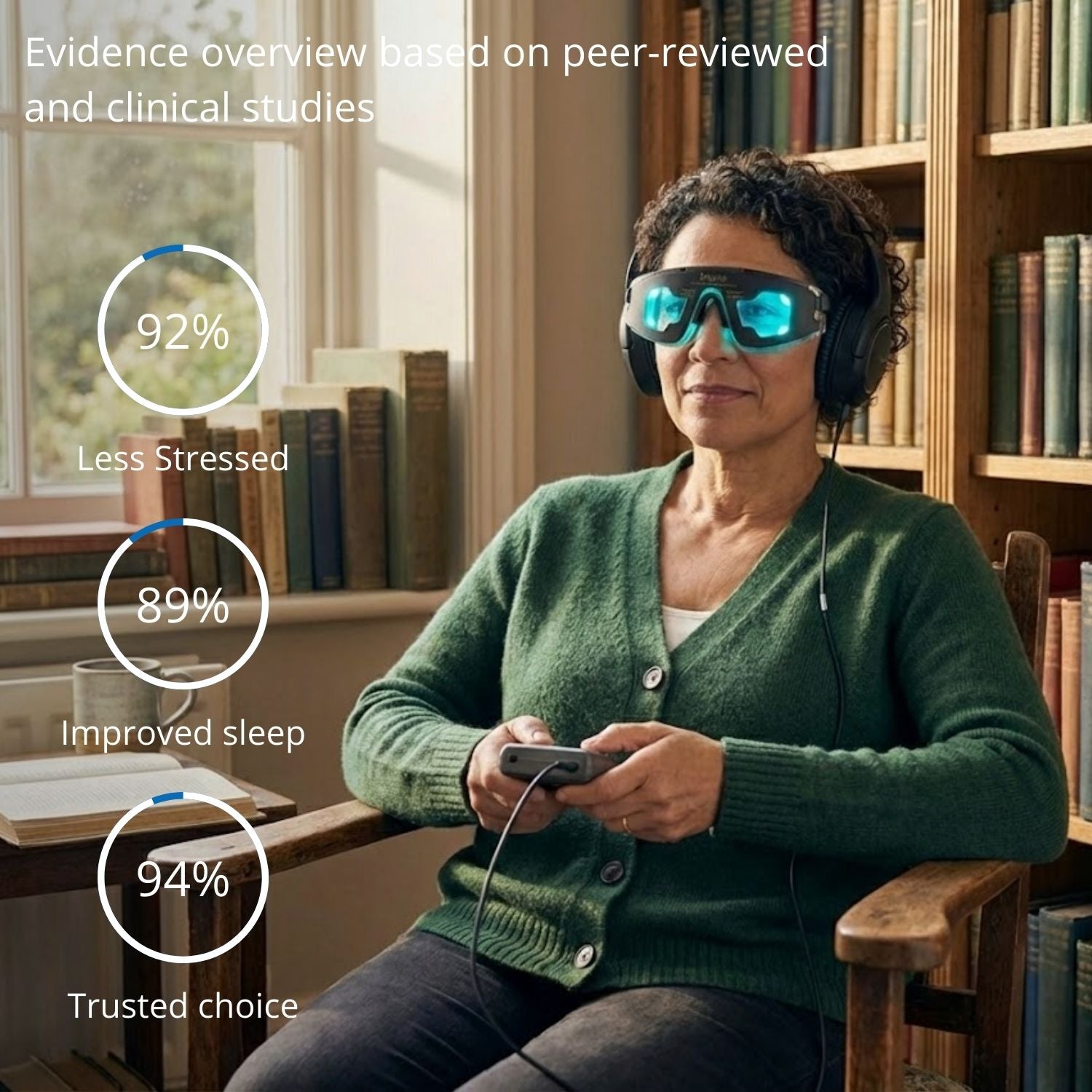 DAVID Premier neurostimulation session at home