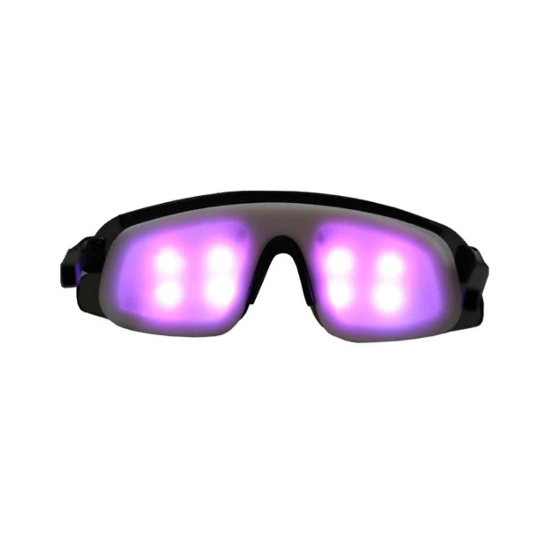 Multi-color TruVu glasses for the DAVID Delight Pro with gradient light-stimulation lenses.